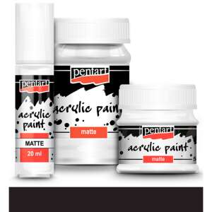 Pentart akrilfesték, matt fekete, 100ml - Iskolakezdés, iskolaszer