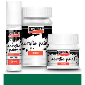 Pentart akrilfesték, matt felület, 100ml, fenyőzöld - Iskolakezdés, iskolaszer