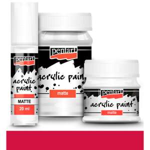Pentart Matt akrilfesték 100 ml kárminpiros 9001