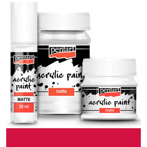 Pentart akrilfesték, matt felület, 3 méretben: 20ml, 100ml, 500ml
