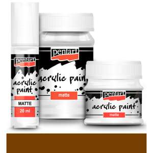 Pentart akrilfesték, matt felület, világosbarna szín, 100ml - Iskolakezdés, iskolaszer