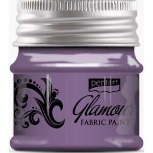 Pentart Glamour Textilfesték, 50ml, Lilaezüst - Iskolakezdés, iskolaszer