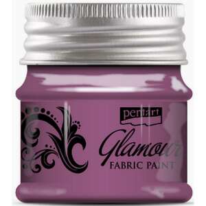 Pentart Glamour Textilfesték - Rózsaszín Ezüst - 50ml