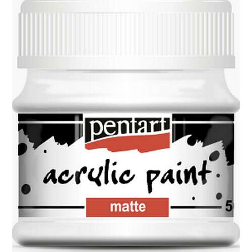 Pentart Matt akrilfesték 50 ml titánfehér