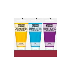 Pentart Krémes Akrilfesték Szett, 3 szín: Nap Sárga, Kék, Padlizsán - Pentart