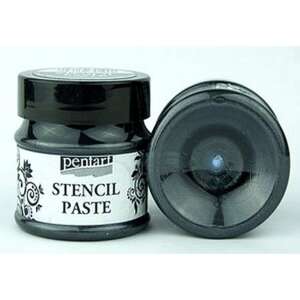 Pentart Stencilező paszta metál 50 ml fekete gyémánt