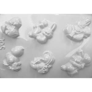 Pentart - Húsvéti Nyuszi Gipszkiöntő Forma - 6 db