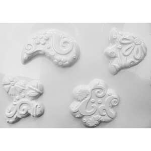 Pentart Gipszkiöntő Forma - Lepkeminták - 4 db