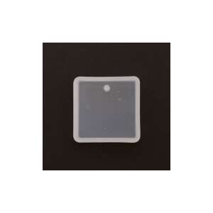 Professzionális szilikon öntőforma, átlátszó, négyzet 3 x 3 x 0,8 cm 5 db/cs