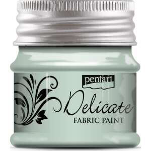 Dekor Textilfesték Delicate 50 Pentart ezüstös zöld 102254724 - Iskolakezdés, iskolaszer