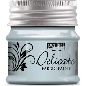 Pentart Delicate Textilfesték, ezüstös kék - Iskolakezdés, iskolaszer