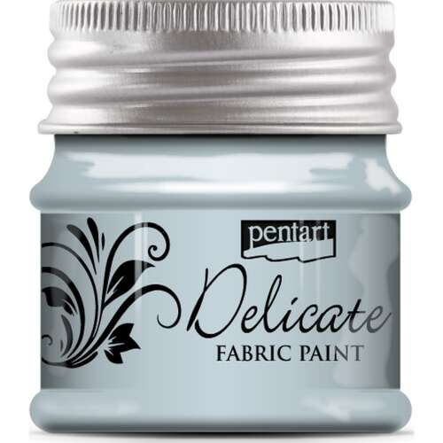 Pentart Delicate Textilfesték, ezüstös kék