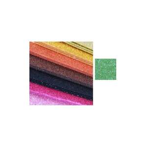 Pentart Dekorgumi - Csillámos Öntapadós Írólap - Zöld - 20x30cm