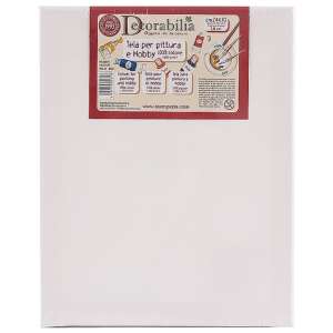 Decorabilia 24x30cm feszített vászon festéshez és hobbihoz, 100% pamut - Festővászon