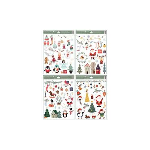 Pingvin i Djed Mraz - naljepnice 30 x 42 cm / različite 102256487