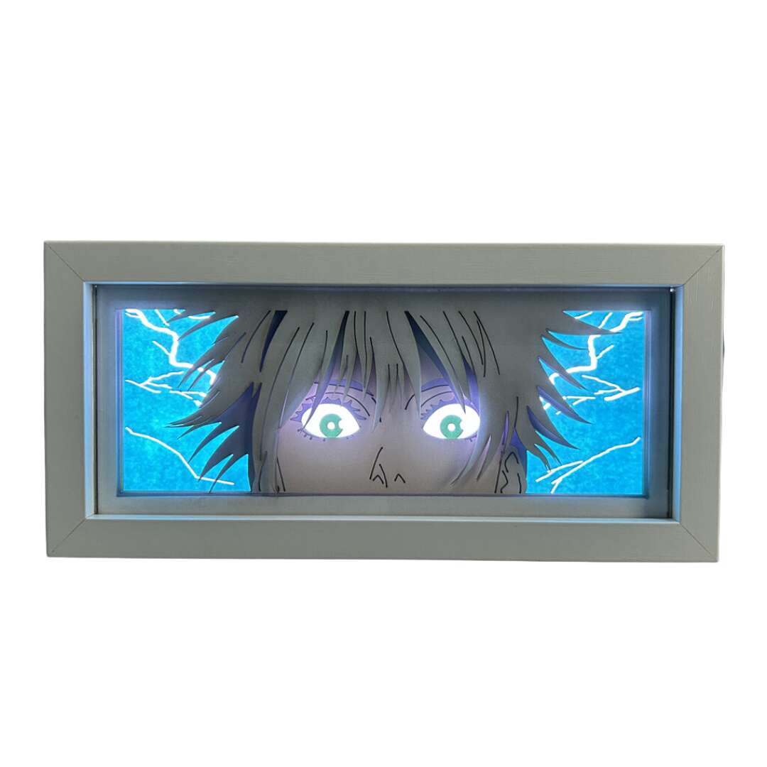 Jujutsu Kaisen Satoru Gojo 3D LED Lamp with Remote Control and Adjustable Brightness for Gaming Desk