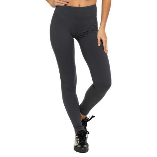 Szürke magas derekú leggings nőknek, kényelmes és rugalmas, tökéletes mindennapi viseletre
