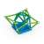 Geomag Classic Green Line 60 piece magnetic construction toy, building a star structure