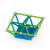 Geomag Classic Green Line 60 piece magnetic construction toy, building a square structure