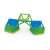 Geomag Classic Green Line 60 piece magnetic construction toy, building a bridge structure