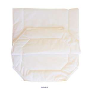 Fehér steppelt lepedő műanyag fektetőre, 130 x 56 cm - Baba & Tipegő