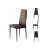 ModernHome brown faux leather dining chair set, multiple views