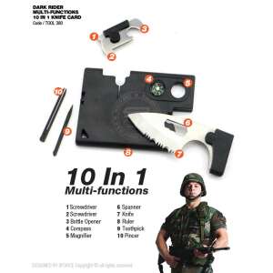 Multifunkciós többszerszámos kártya 102264888 - Horgász túlélőkészlet