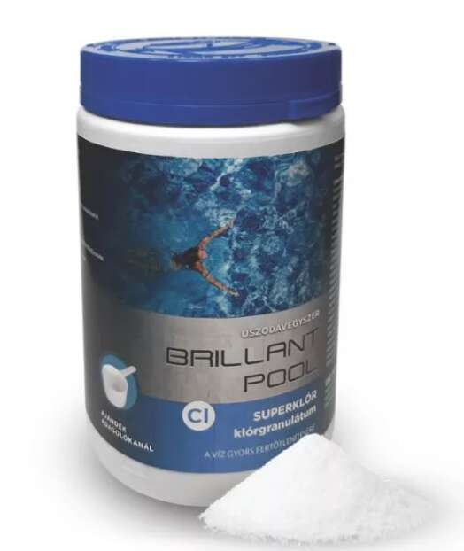 Brillant Pool Superklór Granulátum - 0,8 kg, 55% klór