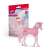 Schleich Bayala Aliena Unicorn Figurine, pink sparkly unicorn with a spaceship on its flank