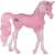 Schleich Bayala Aliena Unicorn Figurine, pink sparkly unicorn with a spaceship on its flank