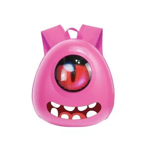 CRELANDER rózsaszín LED gyermek hátizsák szörny arc dizájnnal - Óvodai kellék