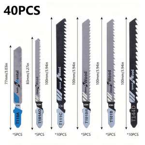 Set de 40 Lame Universale pentru Fierăstrău Pendular 102289890 - Accesorii pentru unelte