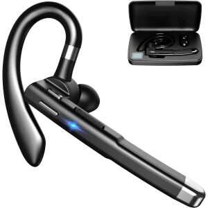 Axeloni® YYK-520 Bluetooth Wireless Headset, BT 5.0 connection, HandsFree, compatible with Samsung, iPhone, Huawei, charging case, Black/Silver 102292662 - Wireless Charger