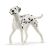 Schleich Dalmatian dog figure on white background