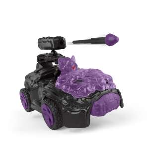 Schleich Eldrador Creatures Shadow Crashmobile с мини създание, черна и лилава играчка кола с оръдие - Фигура