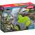 Schleich Stone Crashmobile with Mini Creature, grey and green toy vehicle with wheels, cannon, and a green creature inside, packaging