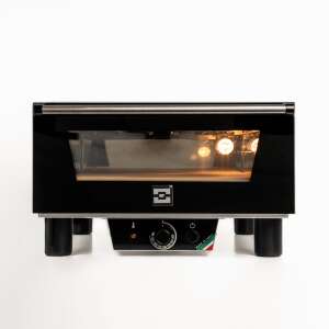 Effeuno N4 Pizza Sütő, fekete, elülső nézet - Pizzasütő