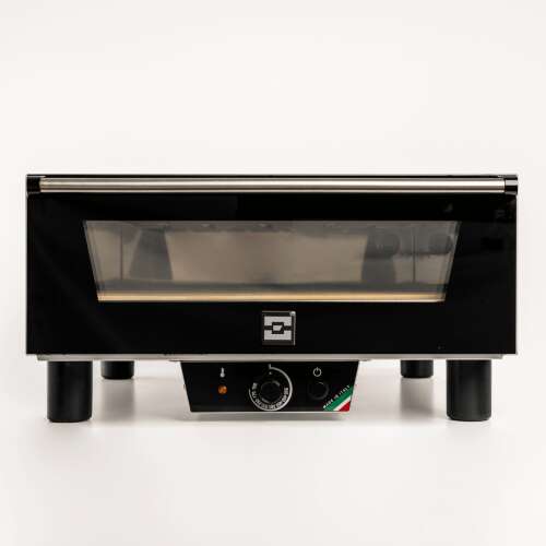 Effeuno N5 Pizza Sütő, fekete, elülső nézet