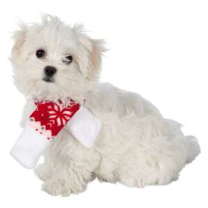 Trixie karácsonyi kutyasál, piros-fehér hópehely mintás, L méret - Kutyaruha