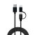 Kabel USB Savio 2w1 - złącza USB-A, Micro USB i USB-C