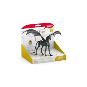Schleich Thestral figure, a skeletal black horse with bat wings from the Harry Potter Wizarding World, in its packaging - Figure