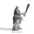 Schleich Harry Potter Troll figure, side view, a green troll with a club, standing on a white background