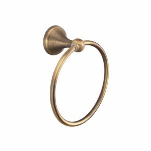 Elegant antique bronze towel ring for bathroom - Towel rack
