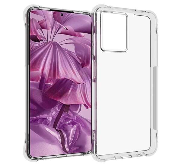 Husa pentru telefon mobil din silicon Gigapack, rezistenta la socuri, colt perna de aer, transparenta, compatibila: HMD Pulse / Pulse Plus