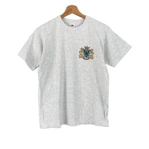 Fruit of the Loom Férfi Póló - Világosszürke, Hímzés - S 130070226 - Fruit of the Loom