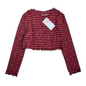 Lányka Rövid Ujjú Felső - Bordázott - 104-es 130070443 - Matalan