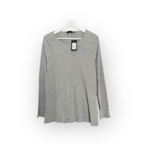 New Look Hosszú Ujjú Bordázott Női Felső - XL - Világosszürke 130070970 - New Look