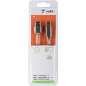 Belkin USB 2.0 nyomtató kábel, 3m, USB A - USB B, Szürke - USB kábel