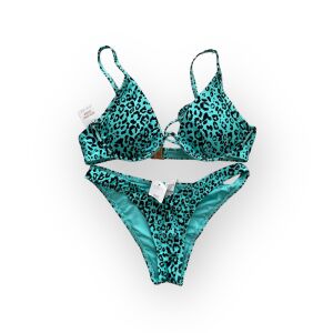 Leopárdmintás Bikini - Türkiz - S 130071102 - New Look