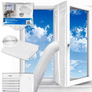 Fensterdichtungsset für tragbare Klimaanlage, Marke Berosen, enthält Fensterdichtung, Abluftschlauch und Klebeband - Zubehör für große Haushaltsgeräte